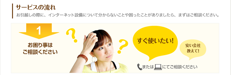 お困り事はご相談ください。（すぐ使いたい！安い会社教えて！）